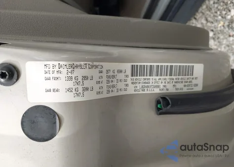 2007 Jeep Grand Cherokee Laredo/Columbia/Freedom from USA, damaged, VIN 1J8GR48K07C609981